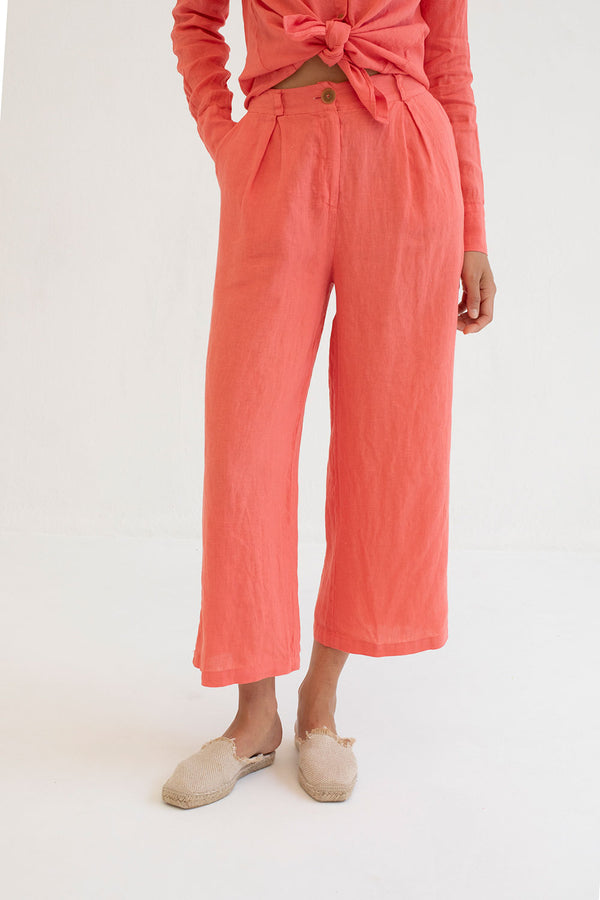 Dumain Trousers in Coral