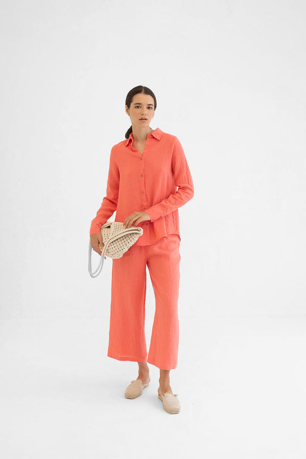 Dumain Trousers in Coral