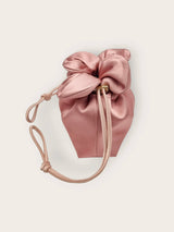 Baby Petal Cinch in Dark Rose Satin