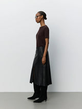 Eleanor Leather Skirt