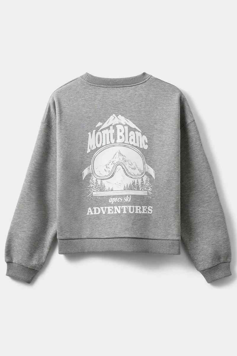 Aprés Ski Club Sweatshirt in Grey