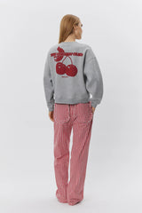 Cherry Slogan Sweatshirt