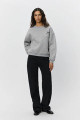 Bow Sweatshirt in Grey