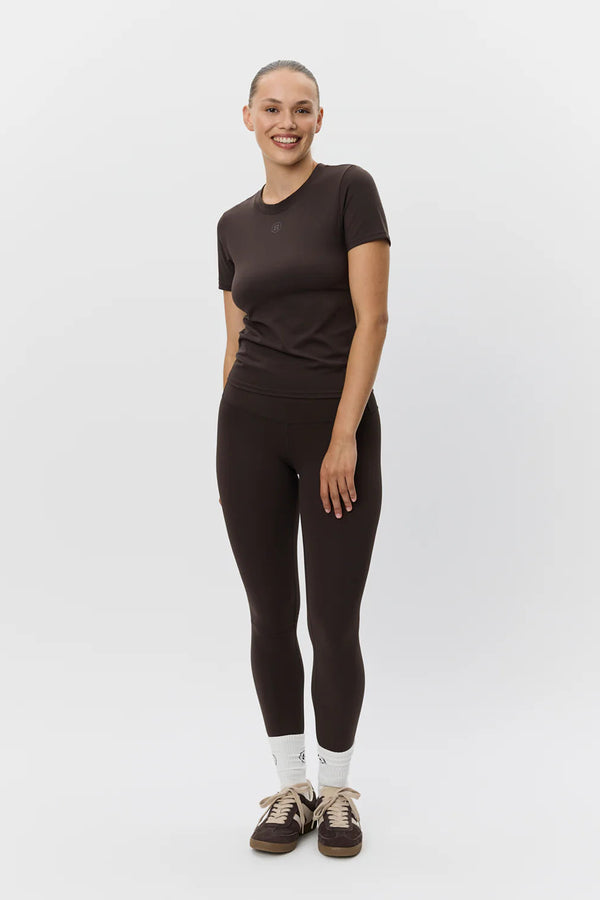 Sports T-Shirt in Dark Brown