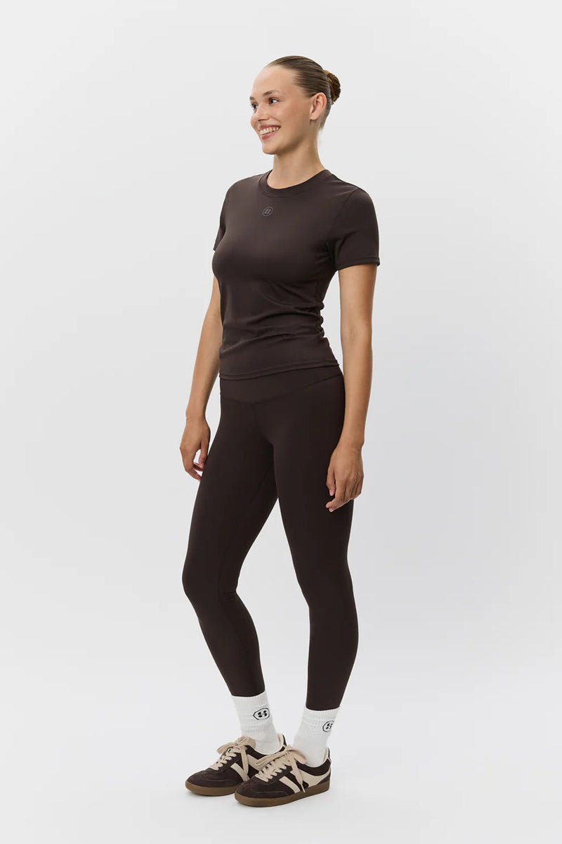 Sports T-Shirt in Dark Brown