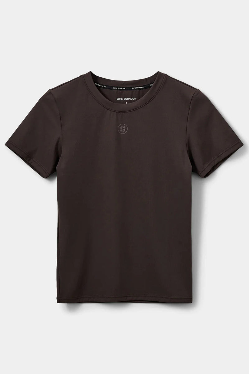 Sports T-Shirt in Dark Brown
