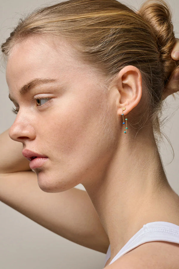 Lola Drop Earrings in Atlantic