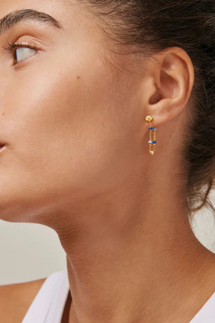 Lola Drop Earrings in Marine