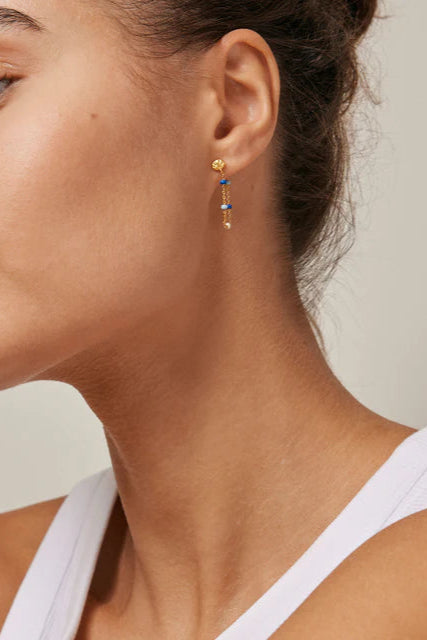 Lola Drop Earrings in Marine