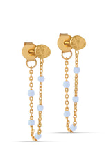 Lola Drop Earrings in Sky Blue