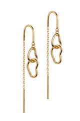 Double Hoop Threader Earring