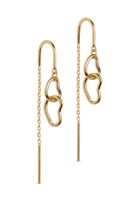 Double Hoop Threader Earring