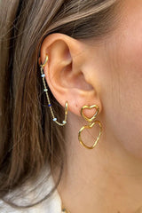 Organic Lovelink Earrings in Gold