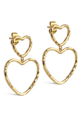 Organic Lovelink Earrings in Gold
