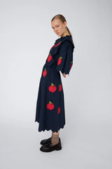 Apple Embroidered Dress