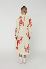 Lobster Embroidered Maxi Dress