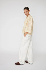 Embroidery Anglaise Jacket in Creme Tones