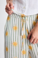 Sun Striped Trousers in Sky