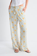 Sun Striped Trousers in Sky