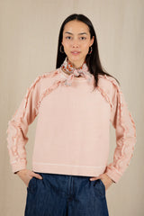 Fleur Sweatshirt in Rose