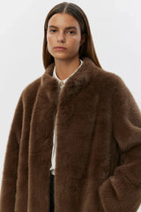 Brown Faux Fur Coat