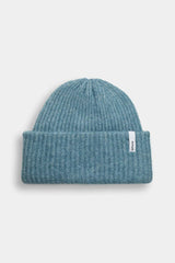 Fluffy Beanie in Denim Blue