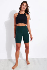Compressive Bike Shorts in Moss