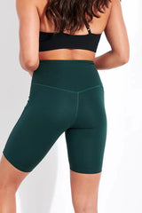 Compressive Bike Shorts in Moss