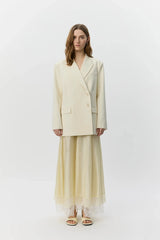 Harpir Boxy Blazer in Off White
