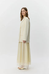 Harpir Boxy Blazer in Off White