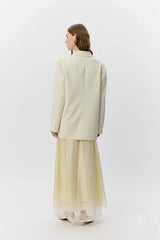 Harpir Boxy Blazer in Off White