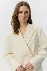 Harpir Boxy Blazer in Off White