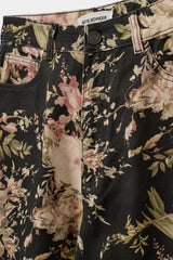 Havana Barrel Jean in Floral Mix