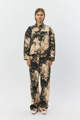 Havana Barrel Jean in Floral Mix