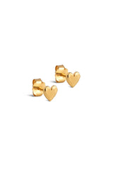 Heart Studs in Gold