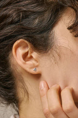 Heart Studs in Silver