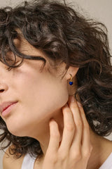 Amore Hoops in Indigo