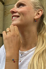 Amore Hoops in Indigo