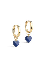 Amore Hoops in Indigo