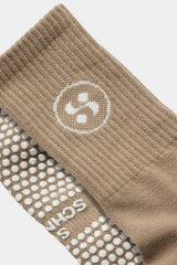 Pilates Grip Socks in Dusty Sand