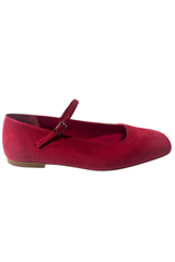 Julieta Mary Janes in Fuchsia Calf Hair