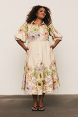 Venice Shirt Dress in Cream