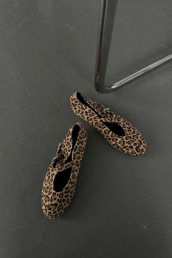 Leopard Ballerina Flats