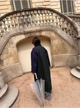 Color Block Trench Coat