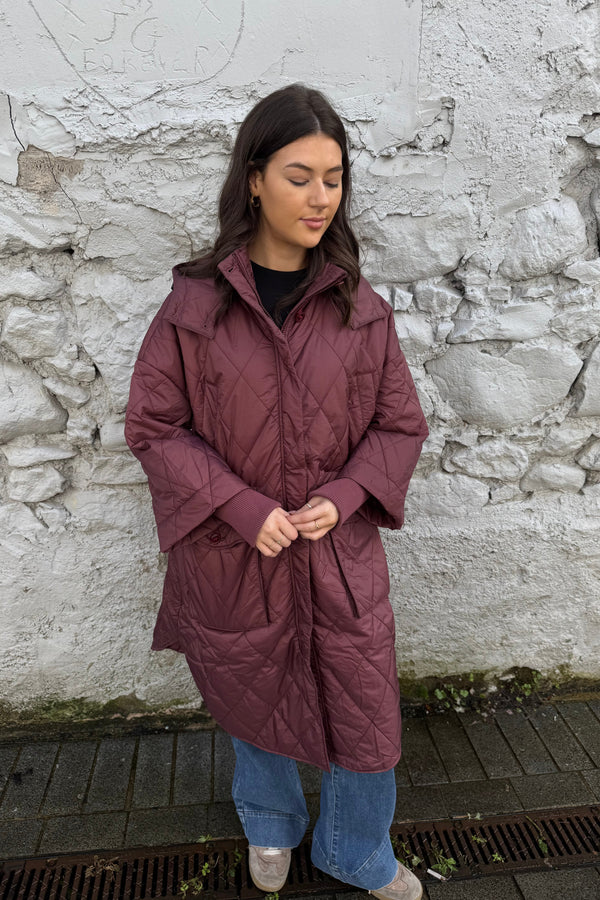 Neva Jacket in Burgundy