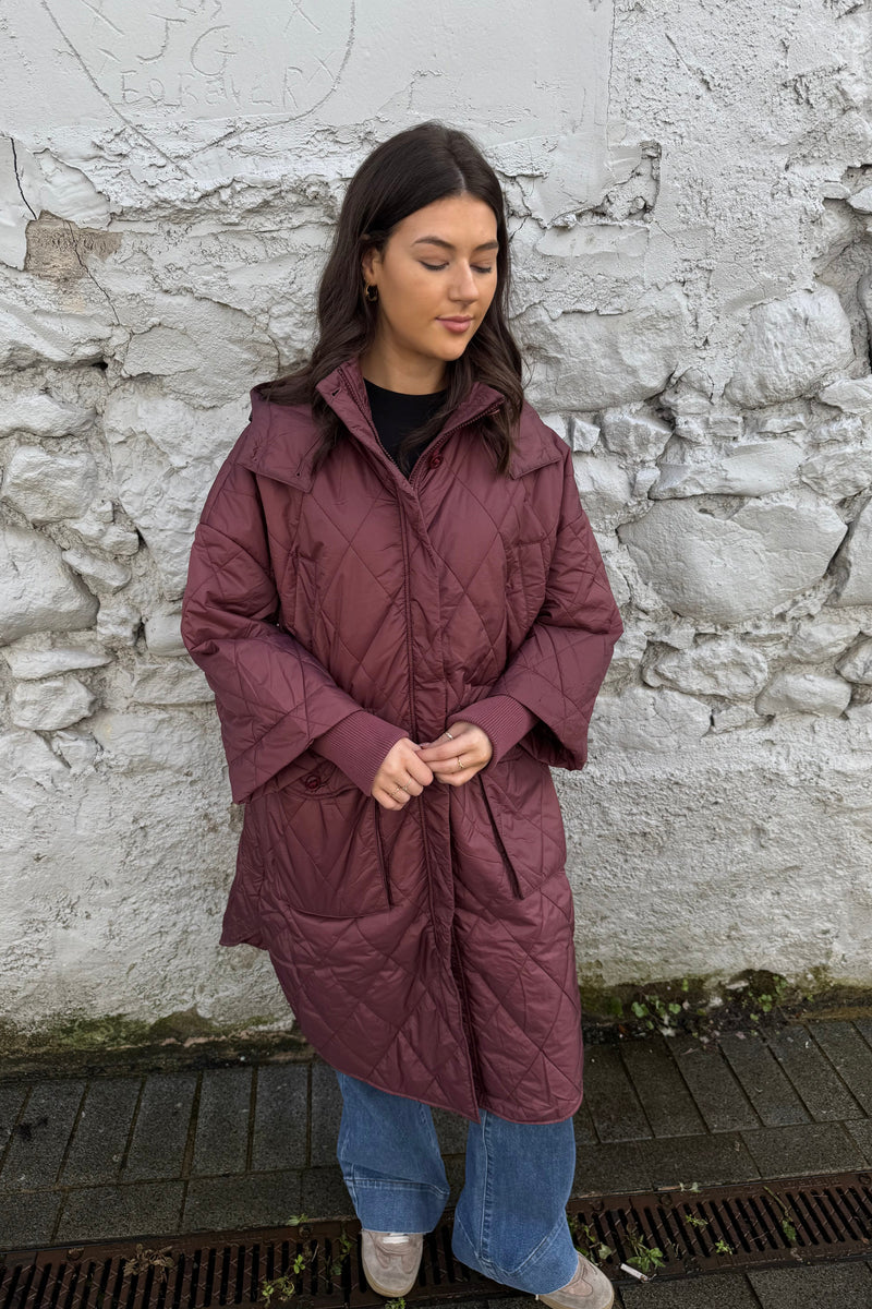 Neva Jacket in Burgundy