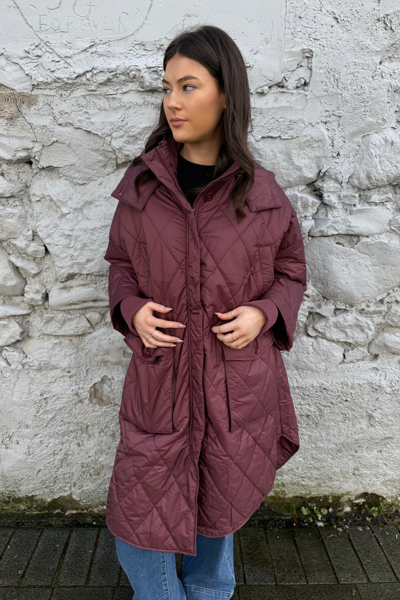 Neva Jacket in Burgundy