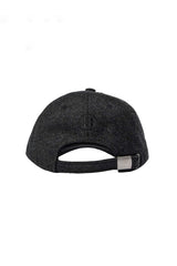 Wool Baseball Cap in Grey