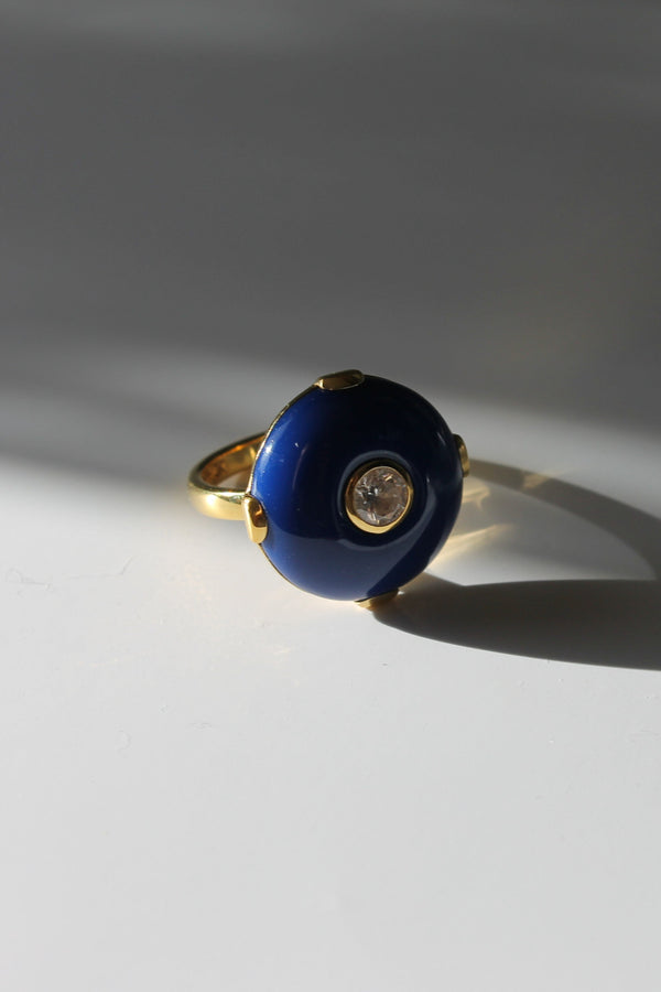 Celt Ring Blue in Gold