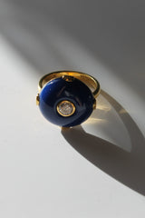 Celt Ring Blue in Gold